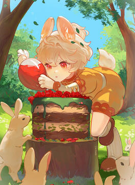 Cooking bunny oc